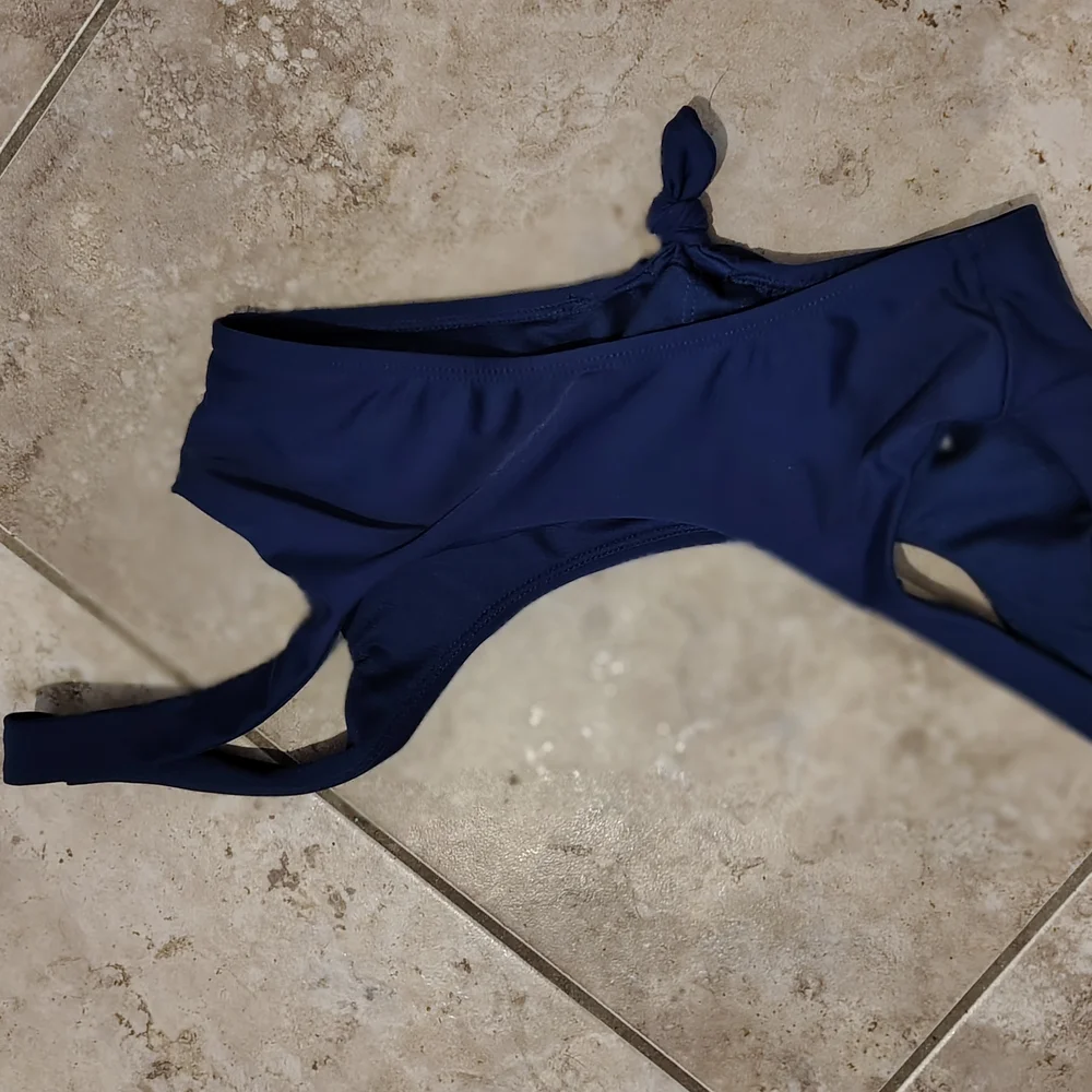 Navy Blue Bikini Top Padded Nwot